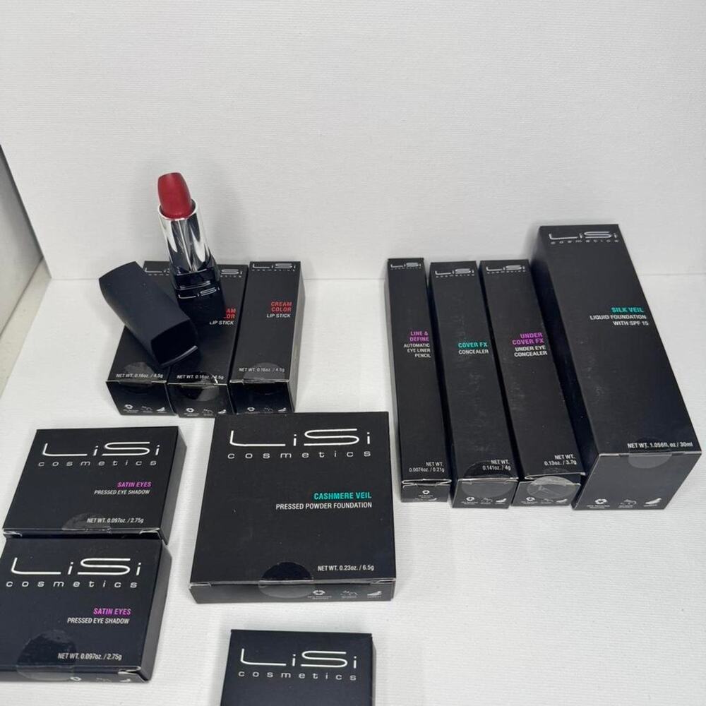 Lisi cosmetics makeup bundle set 11 item new